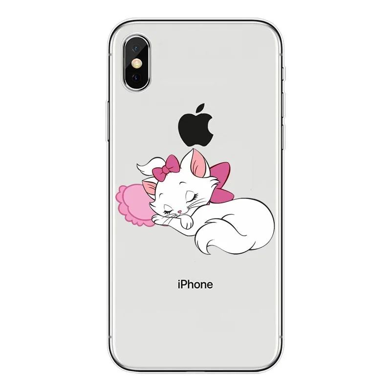 Силиконовый чехол из ТПУ с рисунком "Коты аристократы" Мари коты Кот для Apple