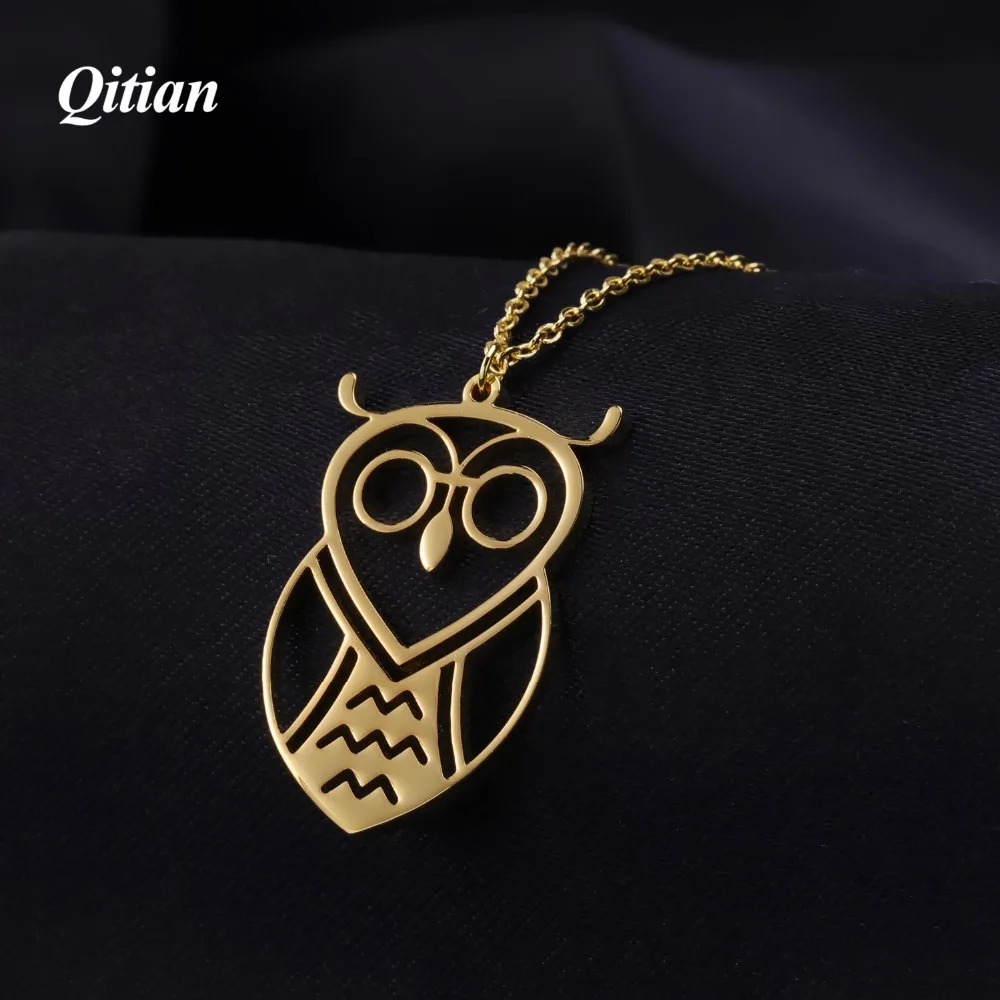 

Women Owl Pendant ,Women's Necklace Pendant, Classic Necklace Long Chain Plated Owl Pendant Gift for Women