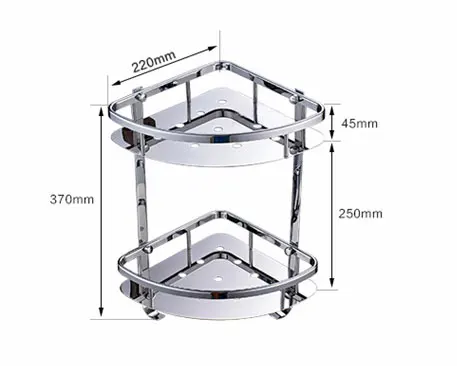 Угловая полка с крюком для полотенец, корзина для душа в ванной, держатель для кухонного органайзера, без сверления, SUS304 нержавеющая сталь