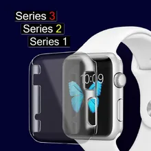 ASHEI чехол для Apple Watch Series 3 2 1 чехол s протектор ультра-тонкий ПК Жесткий Полный охват прозрачный чехол Аксессуары для iwatch