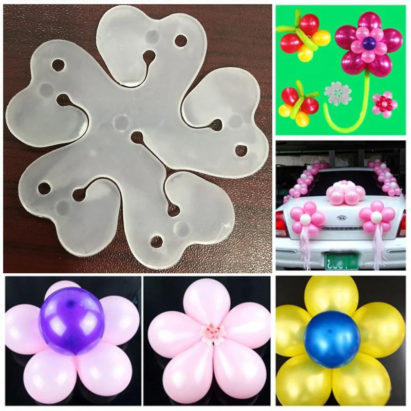 5pcs seal clip balloon accessories plum-shaped balloon clip birthday wedding party supplies