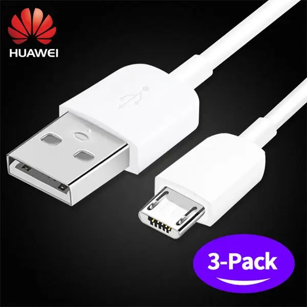 Кабель huawei Micro USB 2A Быстрая зарядка mate 8 mate S mate 7 P8 Max P8 Lite P7 P6 Honor V9 Play 9i 9 Lite 8 Lite 7 7i 6 6 Plus - Цвет: Three Huawei Cables