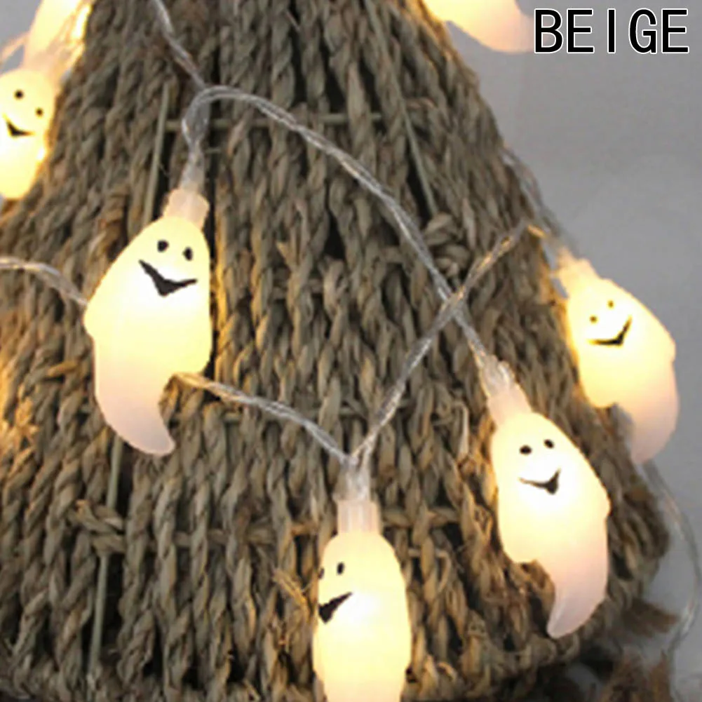 

10 LED 1.8M Halloween Decor Pumpkins Ghost Spider Skull LED String Lights Lanterns Lamp For DIY Home Bar Outdoor Party Supplies