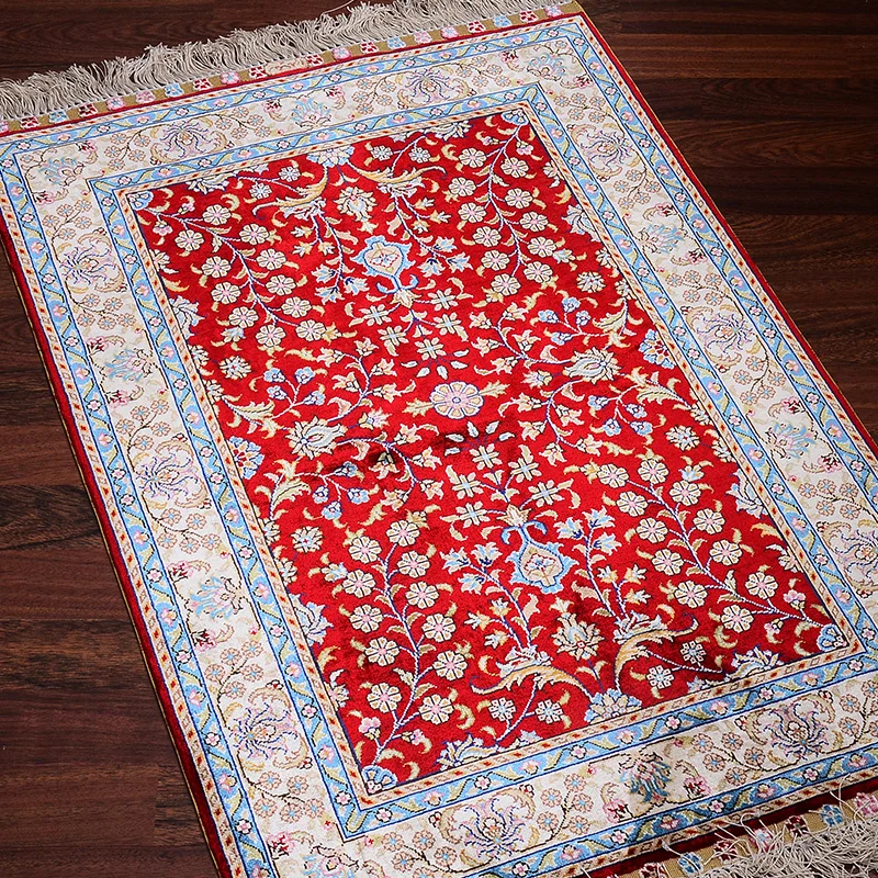 FangCunJinXiu 2'x3' Восточный ручной завязанный супер шелковый ковер верхний персидский ковер для гостиных и Дверных ковриков