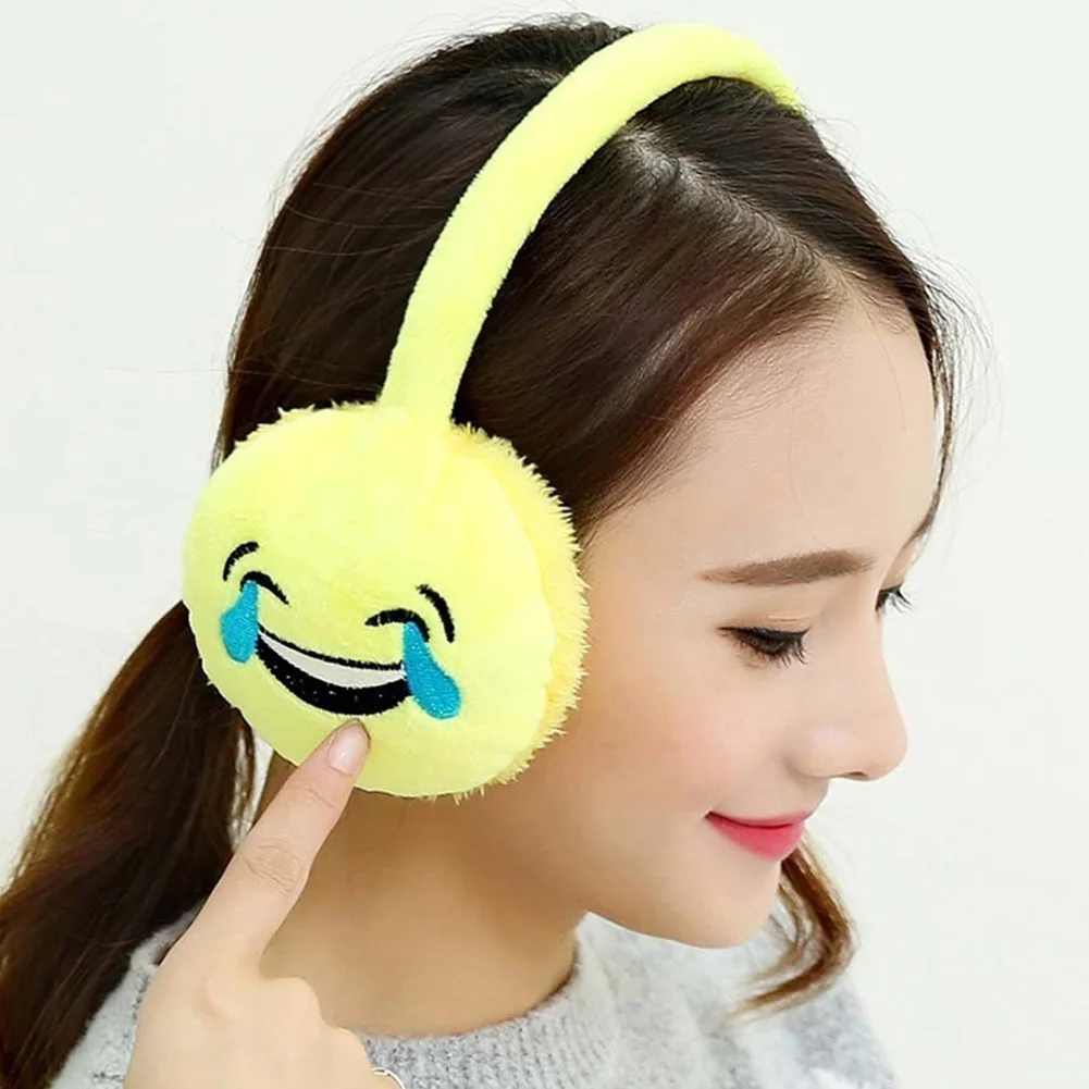 Buy Women Girls Ear Cover Lovely Emoji Plush Soft