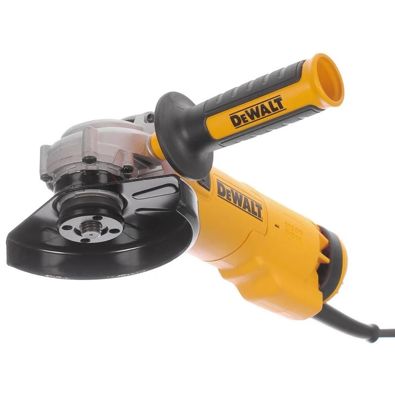 Машина шлифовальная угловая DeWalt DWE4237 (Мощность 1400 Вт, 11500 об/мин холостого хода, диск 125 мм, блокировка шпинделя, поворотная рукоятка)