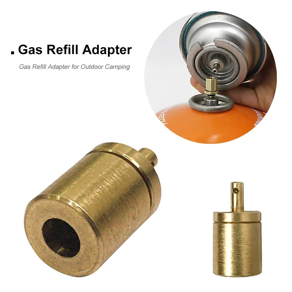 

Gas Refill Adapter for Outdoor Camping Hiking Stove Adaptor Gas Cylinder Tank Inflate Butane Canister Stoves Accessories
