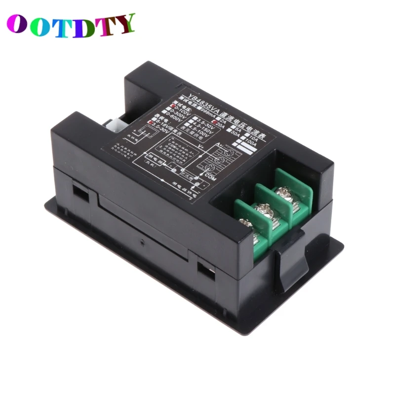 OOTDTY DC 100 в 20A двойной цифровой вольтметр Амперметр вольт Amp тестер Измеритель