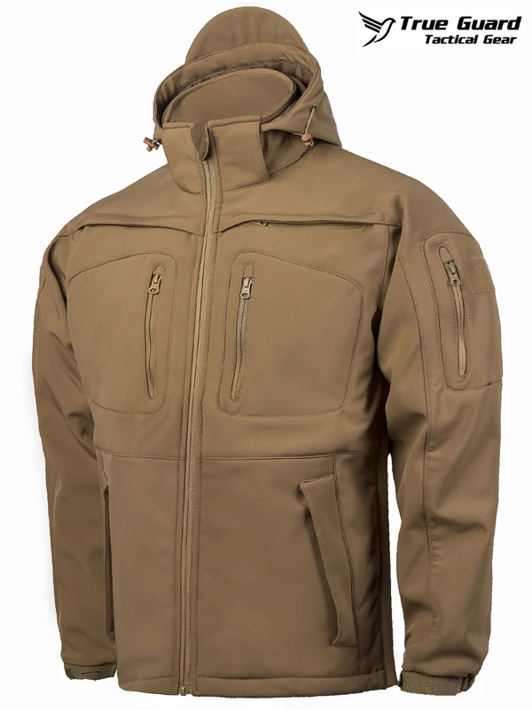 TrueGuard Police Softshell Jacket TGJO-040 Coyote-2