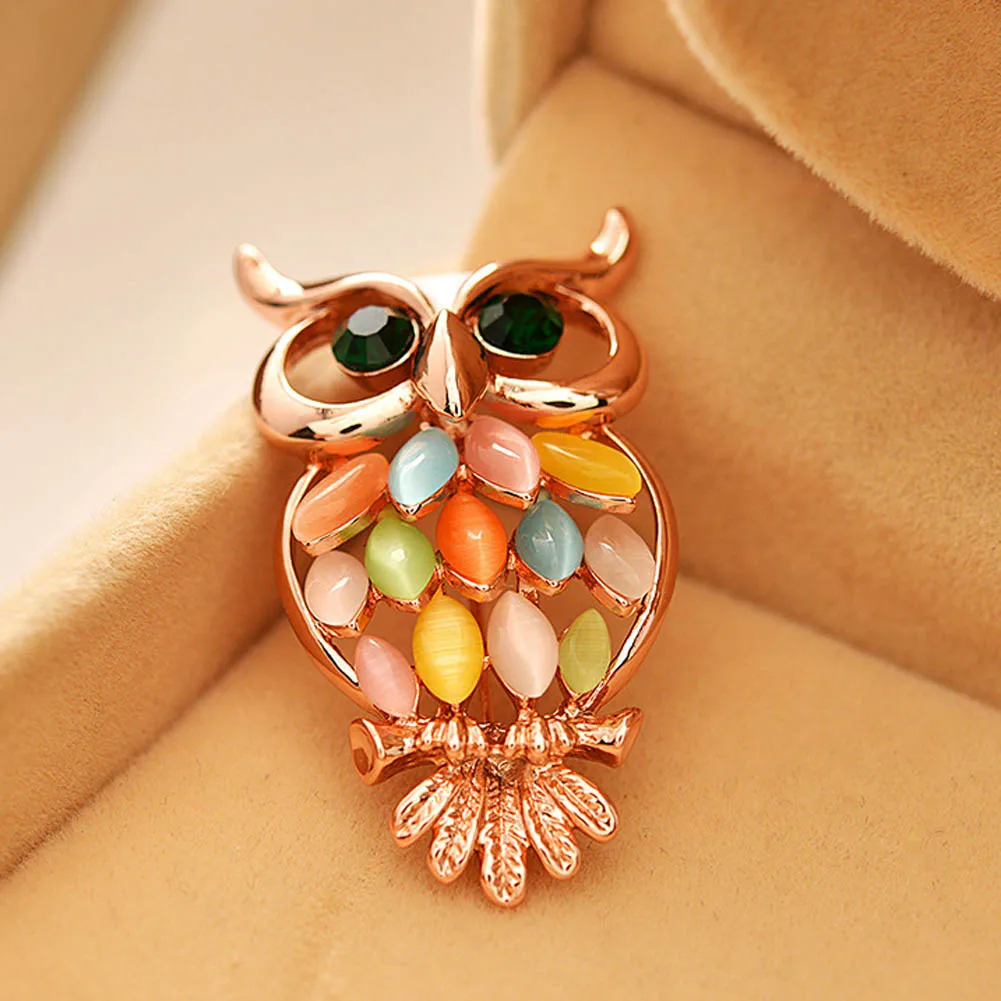 

Colorful Owl Brooches And Pins For Women Personalized Design Cute Korean Style Brooches Wedding Jewelry Hot Sale