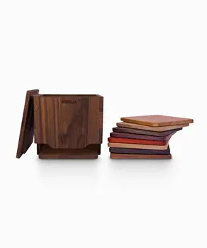 

Rita - Coaster Set - 8 Pieces (8 Different Woods)- WOODSAKA