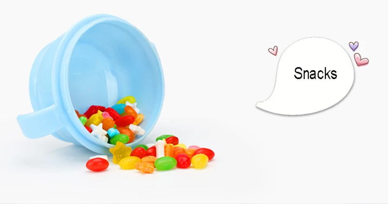 Baby 360 Rotate Spill-Proof Bowl Feeding Food Snack Dishes Tableware Container With Cover & Handle (1)
