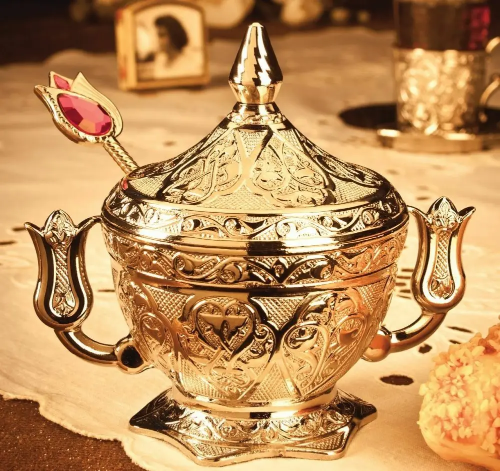 Турецкий стильный Copperplate винтажный подарок турецкий восторг сахар глубокая