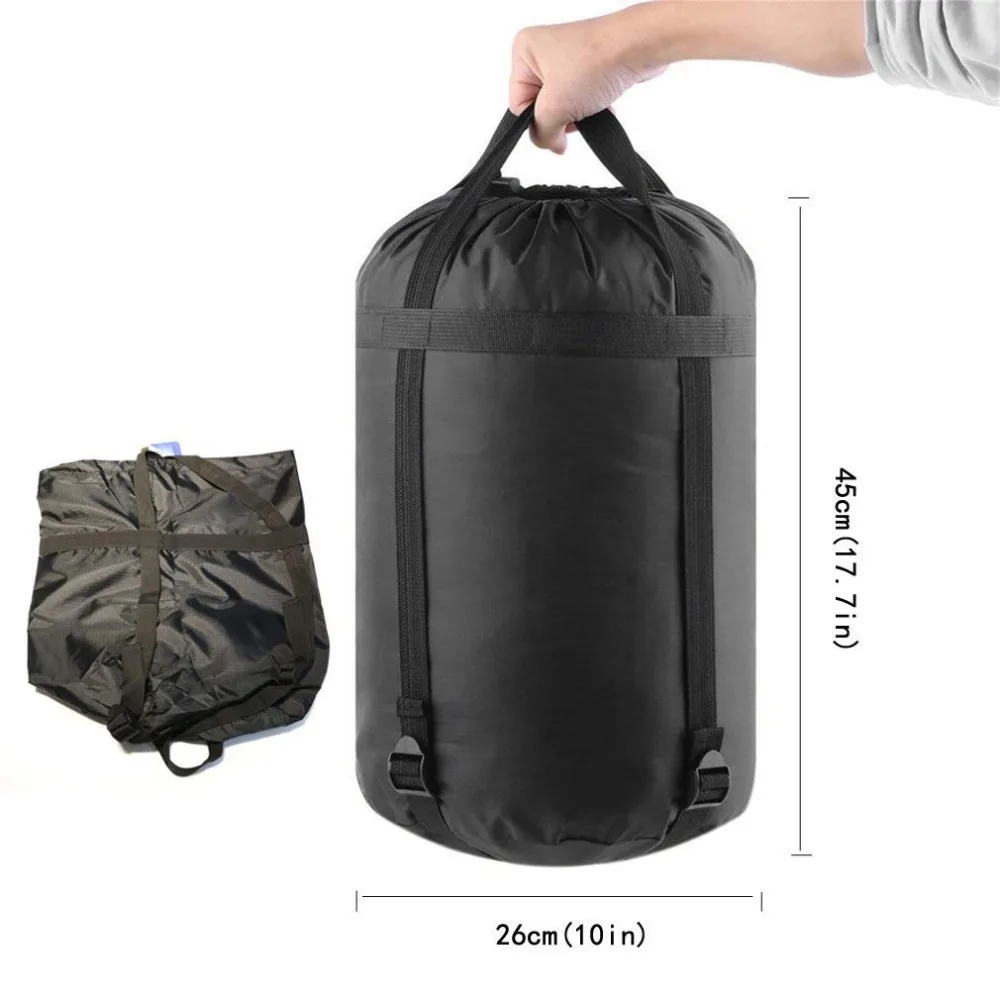 Компрессионный рюкзак водонепроницаемый спальный мешок для кемпинга отделение для хранения мелких предметов мешок сжатого хранения экономии мешок для кемпинга черный