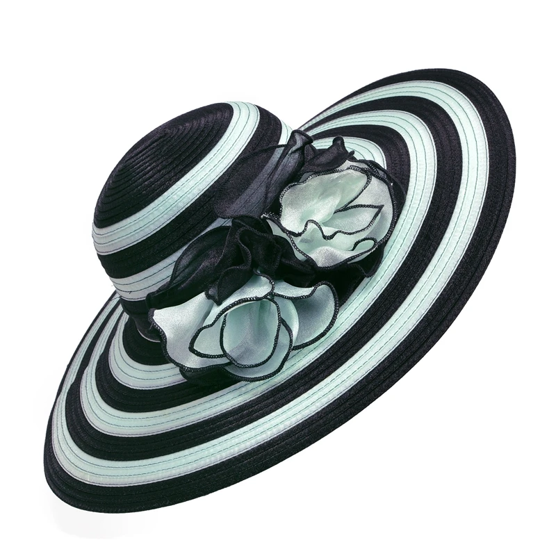 black with green stripes-