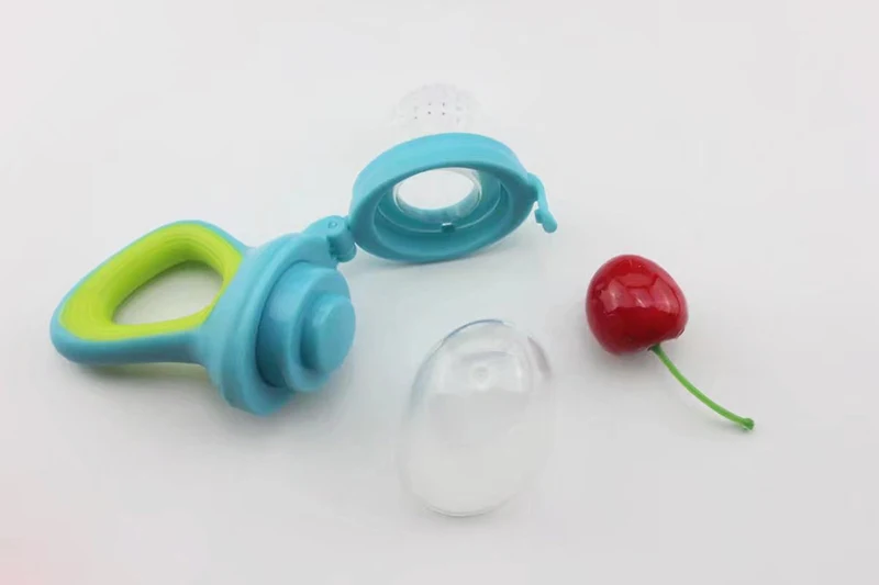 Baby Fruits And Vegetables Teether Infant Bite Bags Pacifier Reassure Chlidren Silicone Buckle Drinkers  (16)