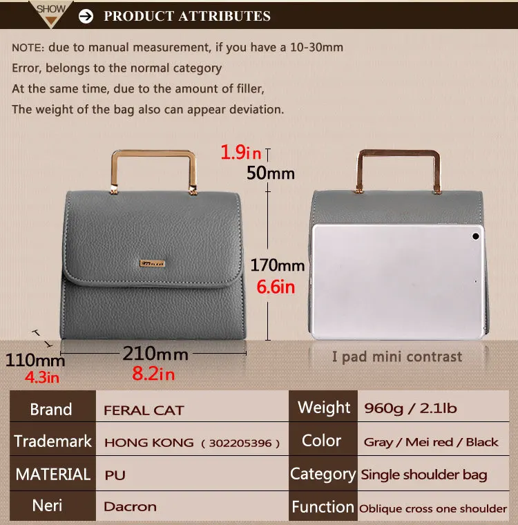 FERAL CAT Fashion Handbag 2017 Women Leather Handbags Luxury Bags Designer High Quality81