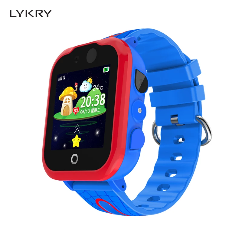 

LYKRY New Smart Watch Children LBS Kids SmartWatch Baby Watch SOS Call Location Anti Lost Temperature Monitor Waterproof + Box