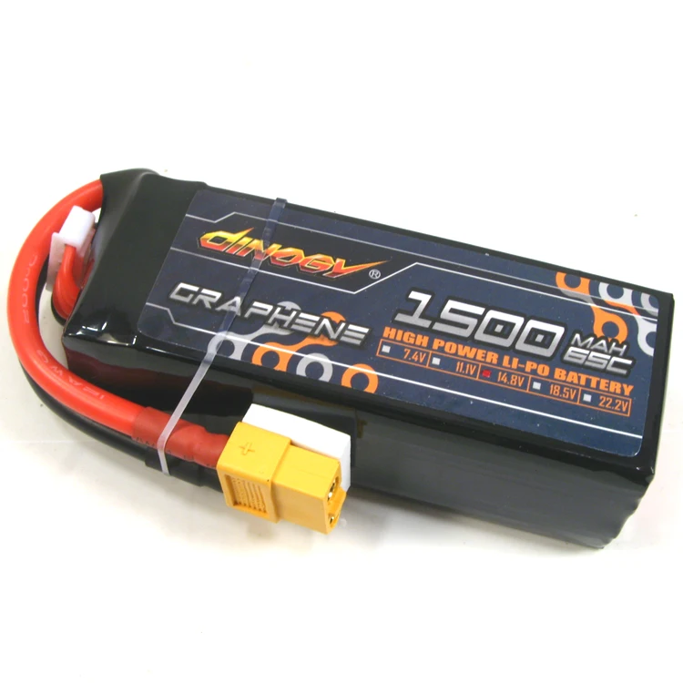 Литий ионный аккумулятор Giant Power DINOGY GRAPHENE 65C 14 8 в 1300 мАч 1500 с разъемом XT60 для FPV Racing