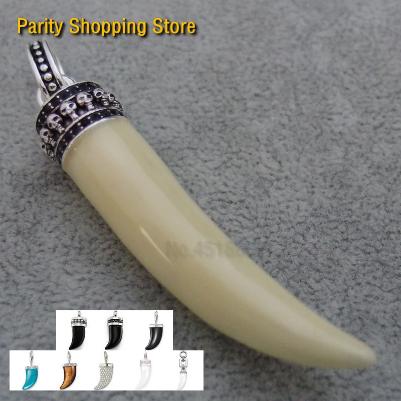 

ThomasPT2610 Tiger Tooth Pendant Style Glam And Soul Fashion Jewerly For Women 2015 Ts Gift In Sterling silver And Soul Necklace