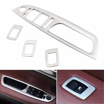 

4 Pcs Stainless steel Car Interior Door Cover Armrest Trim For X5 E70 09~13 Durable Quality