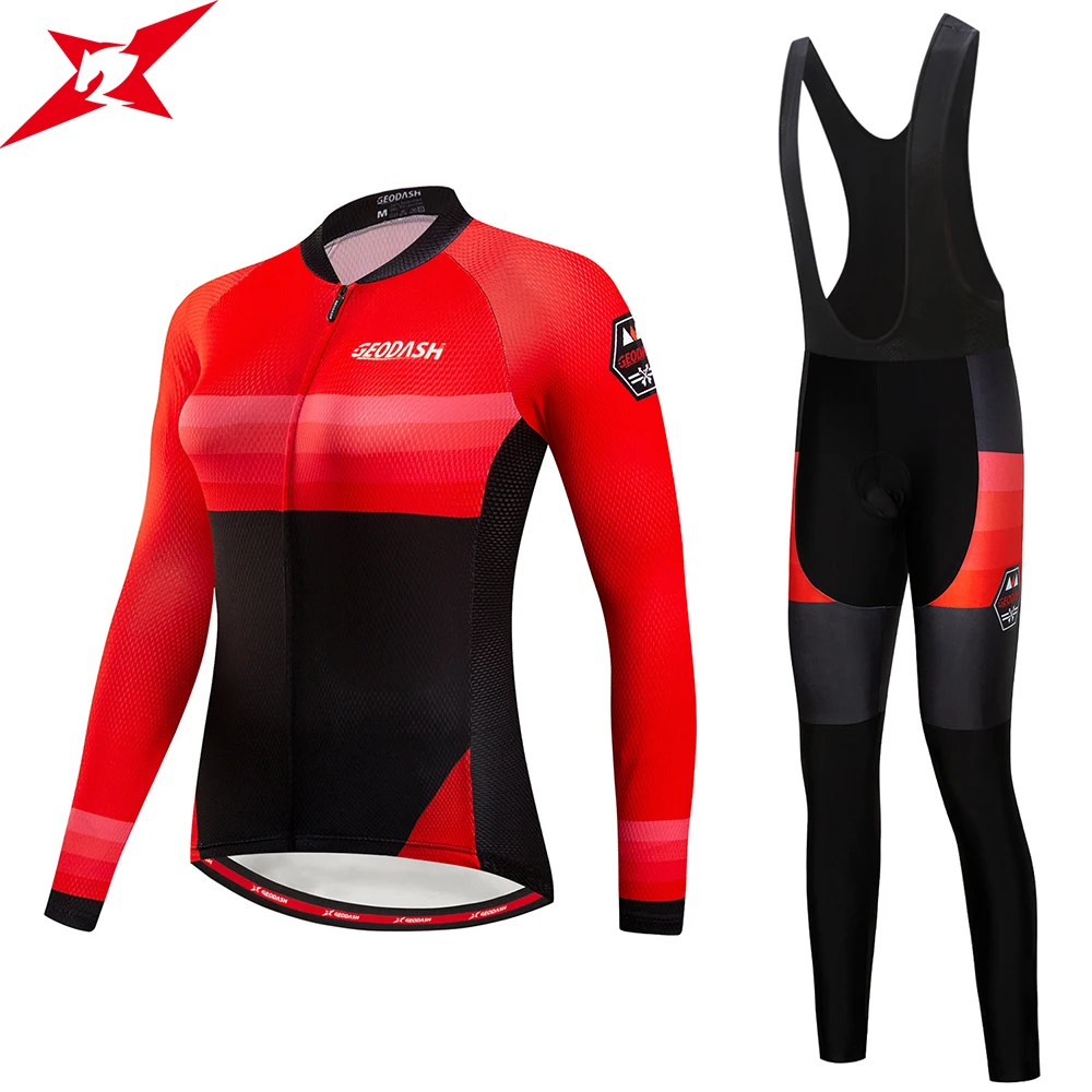 

New Arrival Jersey Cycling Women 2019 Pro High Quality Long GEL Pad Anti-Pilling Quick Dry G120