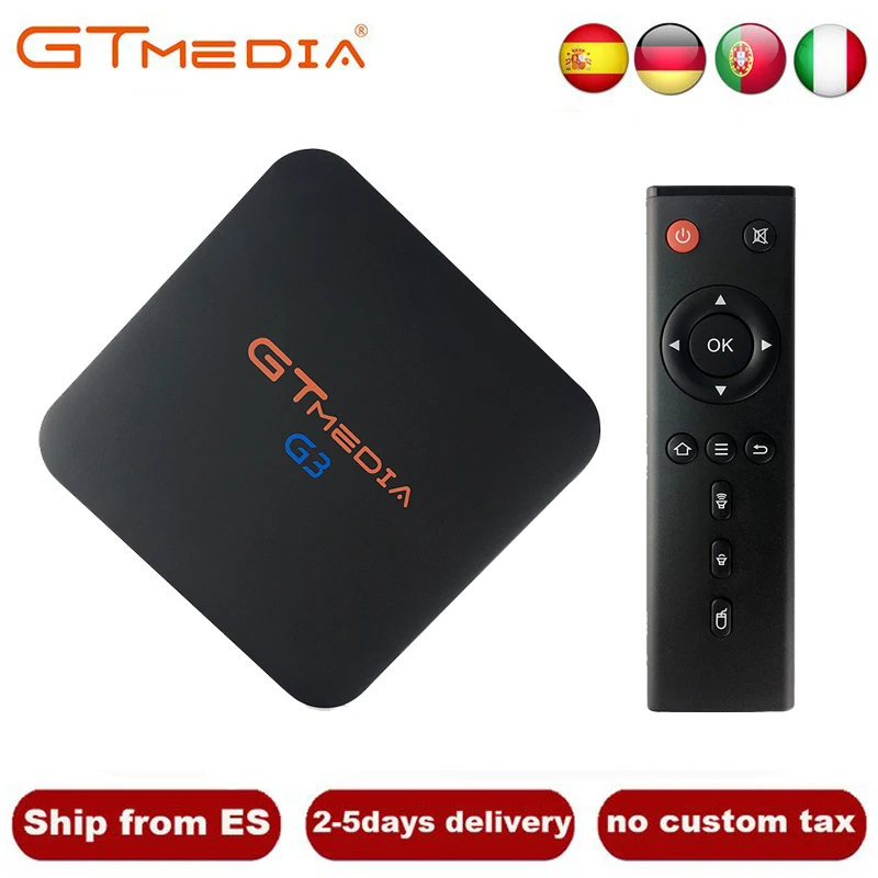 

GTMEDIA G3 smart tv box android 7.1 4K HDR Quad Core 2G 16G WIFI Google Cast Netflix support IPTV m3u Set top Box Media Player