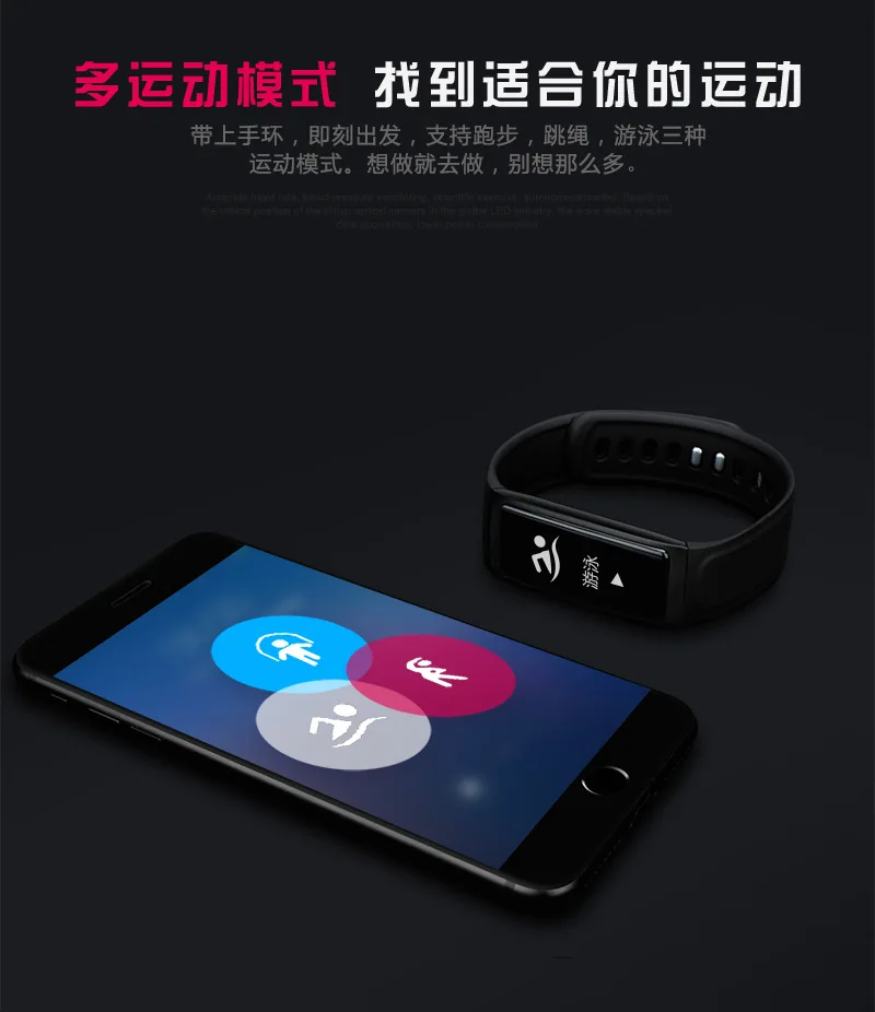 

3 Chigu new C7s heart rate sleep monitoring smart bracelet Bluetooth step counter waterproof sports BM41581 190130 yhm