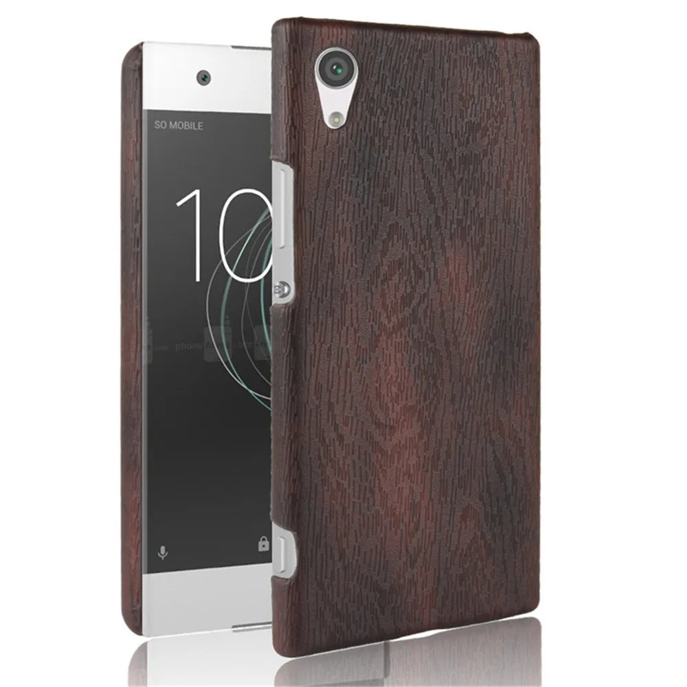 

For Sony Xperia XA1 Case Shockproof PU Leather Hard Thin Slim Back Cover Case For Sony XA1 Dual Sim G3112 G3116 Wood Phonecases