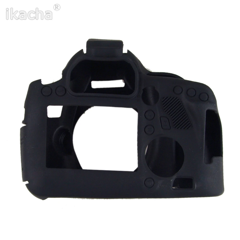 Мягкая силиконовая резина Камера тела защитный чехол кожи для Canon 6D Камера черный мешок/Камуфляж/красный/ желтый