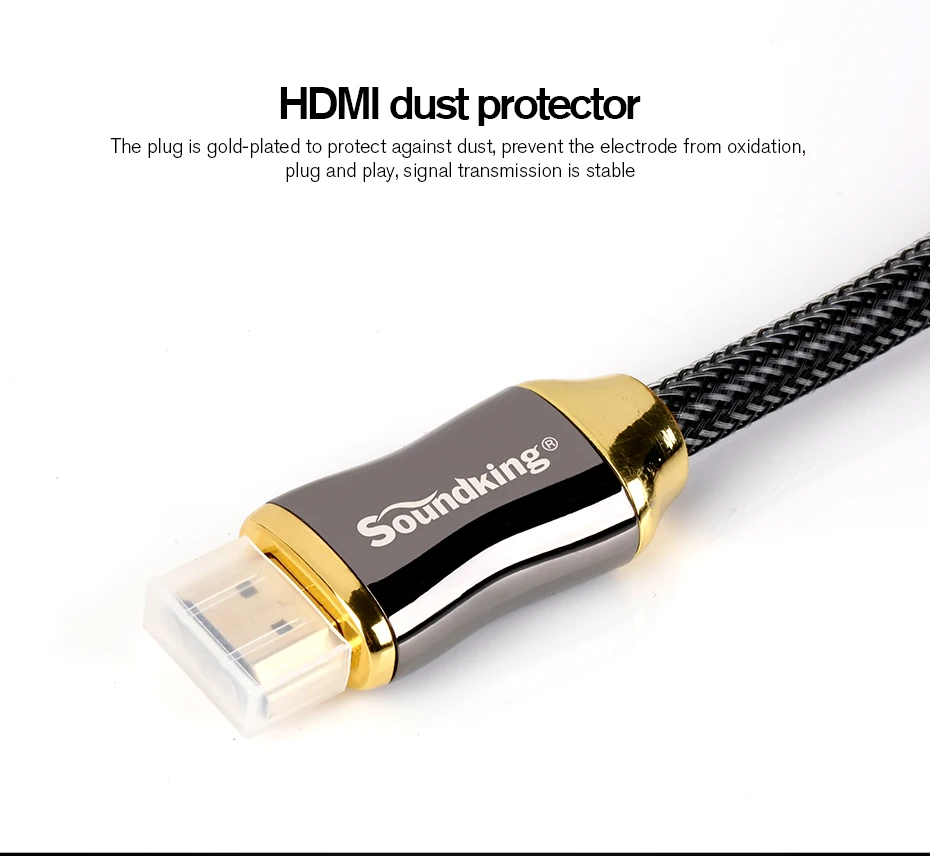 Soundking HDMI кабель 2,0 2k* 4k Аудио Видео HDMI к HDMI Мужской кабель 3D для PS3 проектор HD ТВ STB ноутбук 1,5/2/3/5 M B47