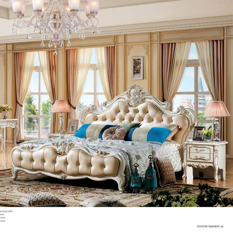 Роскошный комплект кровати во французском Королевском Стиле|Наборы для