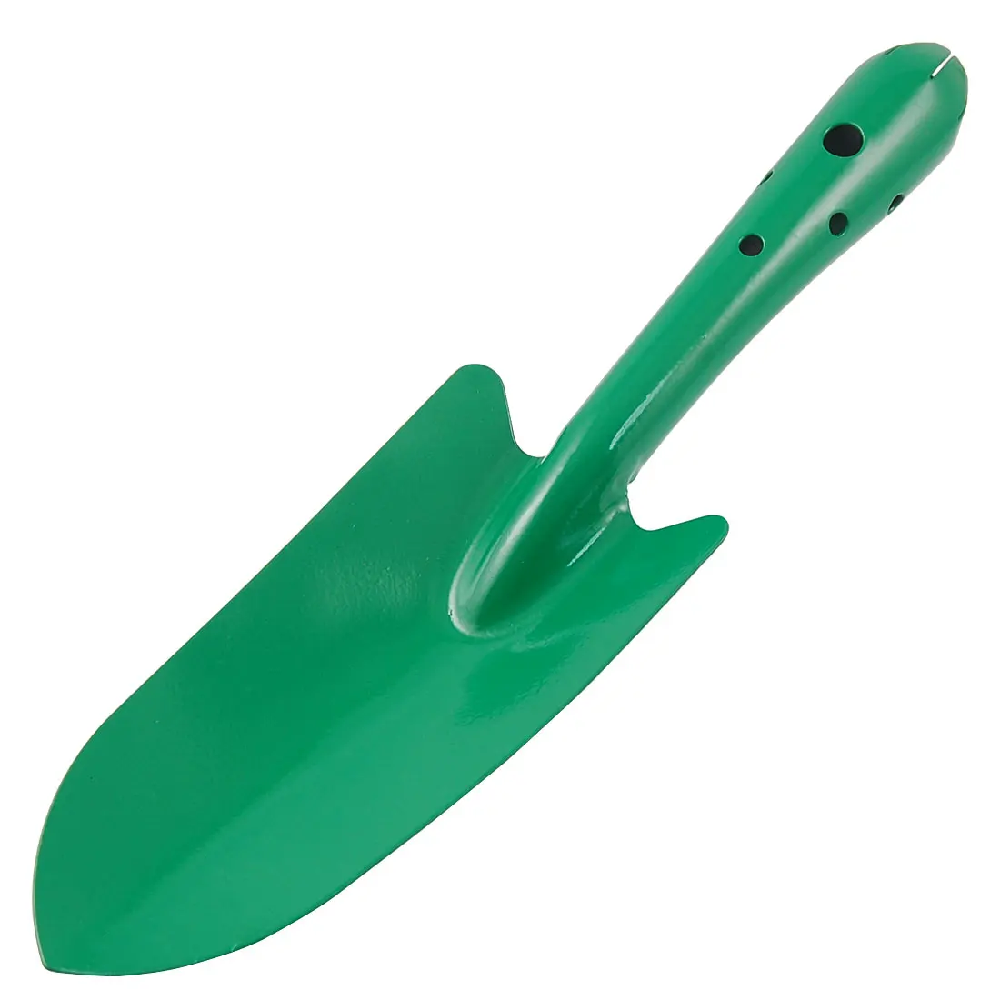 UXCELL Новый 10,5 "длина зеленый металлический круглый ручка терки сад инструмент лопатой стороны отлично подходит для дома, газон, семян