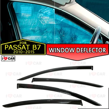 

Window deflectors for Volkswagen Passat B7 2010-2015 Sedan car window deflector wind gua car styling vent sun rain visor cover