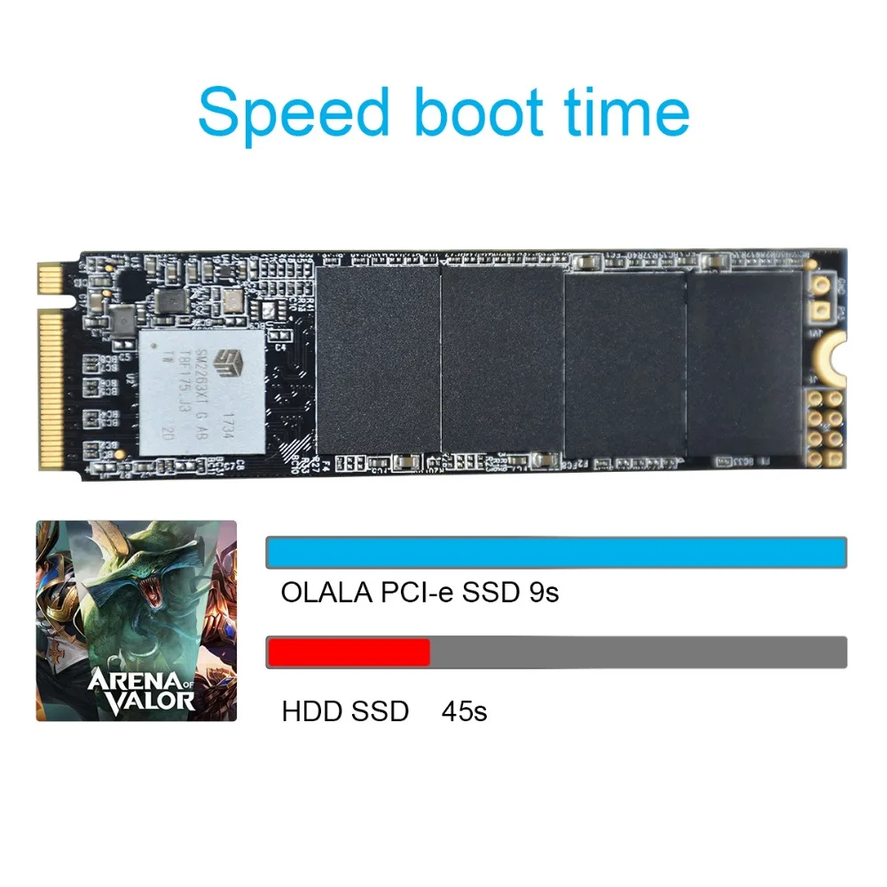 

OLALA M.2 PCI-e Nvme SSD 240GB Internal Solid State Drive M.2 PCIe SSD For PC Laptop Notebook