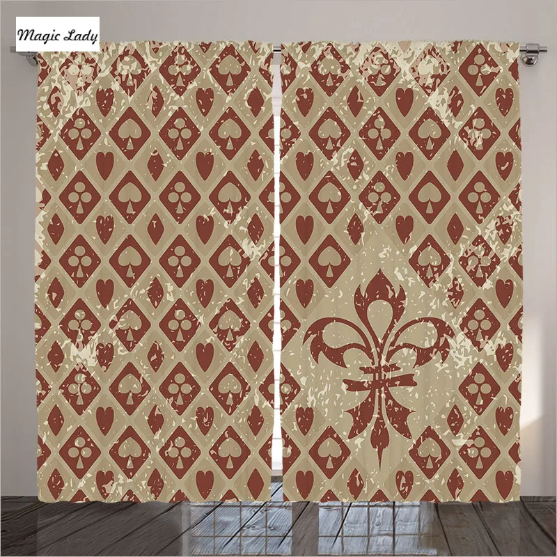 Curtains Kids Bedroom Window Cartoons Living Room Bedroom Rhombus Peak