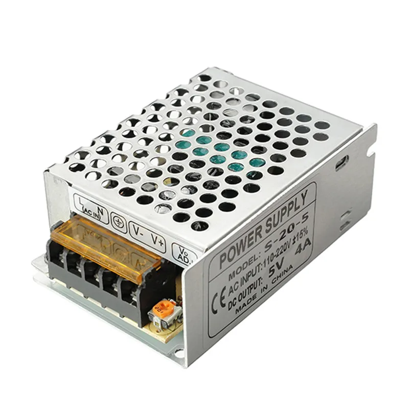 

AC 110-220V To DC 5V 4A 20W Driver Switch Power Supply Transformer For LED Strip Light