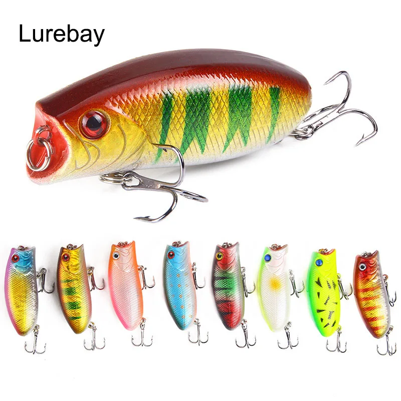 Lurebay хорватский яйцо 5 cm 10g 3D глаза floathing приманка плавающий Поппер бионическая