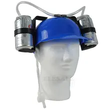Chapeau créatif pour paresseux, chapeau de bière, casquette de casque à double support avec barre en paille douce, amusant, fête Unique, jeu de Football
