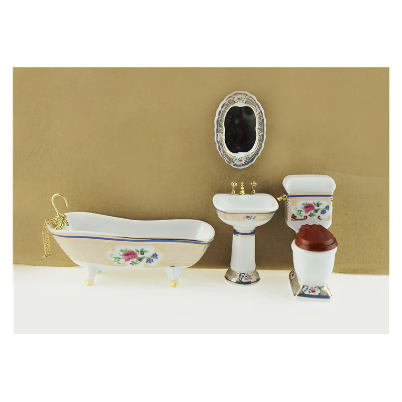 Eva2king 1/12 مصغرة دمية الأطفال دمية منزل الحمام مجموعة اثاث حمام الاطفال لعب نتظاهر اللعب Poppenhuis اكسسوارات Eva2king 1/12 مصغرة دمية الأطفال دمية منزل الحمام مجموعة اثاث حمام الاطفال لعب نتظاهر اللعب Poppenhuis اكسسوارات