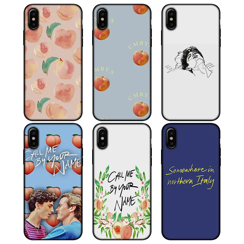 

Call Me by Your Name for iPhone X XR XS MAX Soft Silicone Black Case for iPhone 6 6s 7 8 Plus 5S SE mobile phone bag