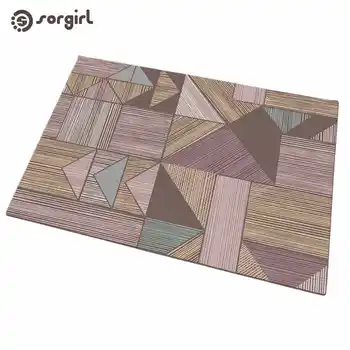 

Irregular Triangle square doormat Front Door Mat Carpet Entrance Indoor eco-friendly natural Anti Slip Floor Mat living room Rug