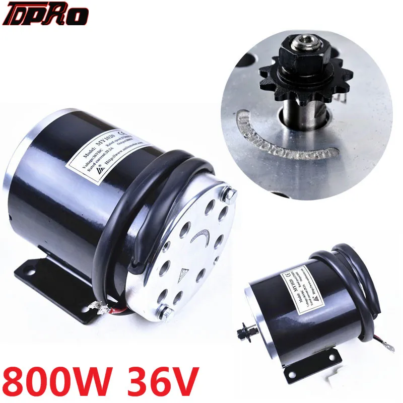 

TDPRO 36V 800W 11T Motorcycle Motor Starter Unite Moto Scooter MY1020 ATV Electric Go-kart QUAD Pit Bike