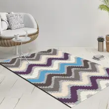 Else Nordec черно-белый ikat скандинавский геометрический 3d принт Противоскользящий килим моющийся декоративный килим Площадь Ковер богемный ковер