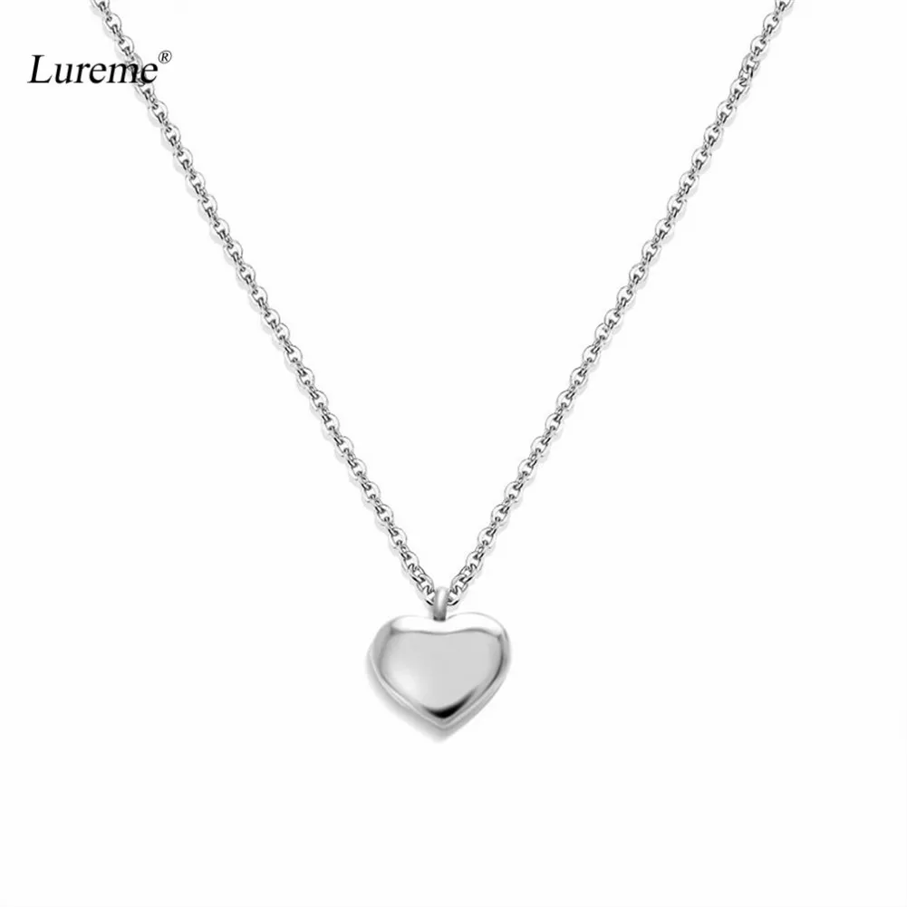 

Lureme Женские Простые Ювелирные изделия из нержавеющей стали подвеска в форме сердца аксессуары для вечевечерние (nl005834)