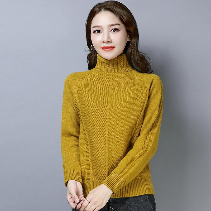 ^*Best Offers 6 Colors Brand Short Sweater Fall Winter Women Sweater New Solid Color Knit Turtleneck Sweater Thicken Warm Wild Pullover Female ^*Best Offers 6 Colors Brand Short Sweater Fall Winter Women Sweater New Solid Color Knit Turtleneck Sweater Thicken Warm Wild Pullover Female