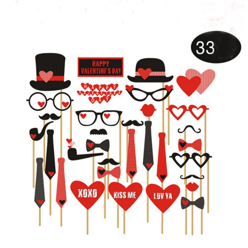 Unduh Gratis Gambar 33pcs Fun Wedding Decoration Photo Booth Props Diy Mr Mrs Terbaru by Cikimm