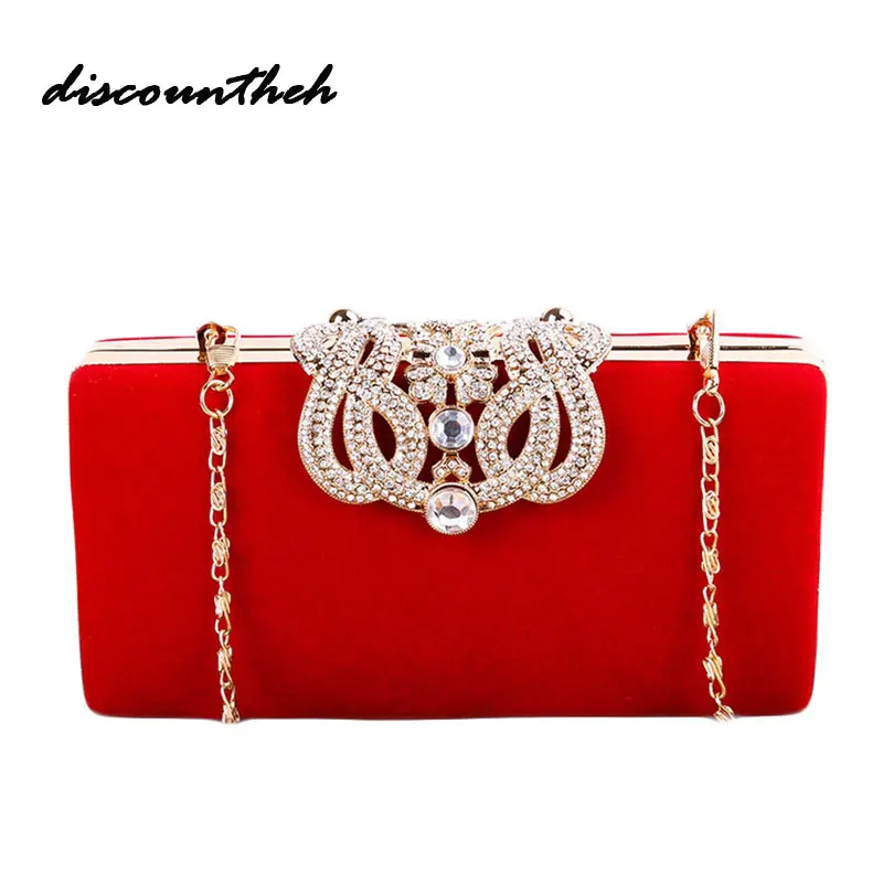 Clutch Evening Bags Crown Rhinestones Evening Bags Purse Shoulder Bag