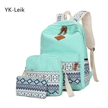YK-Leik, Модный женский рюкзак в этническом стиле, высокое качество, холщовые рюкзаки, детские школьные сумки для девочек, mochila feminina