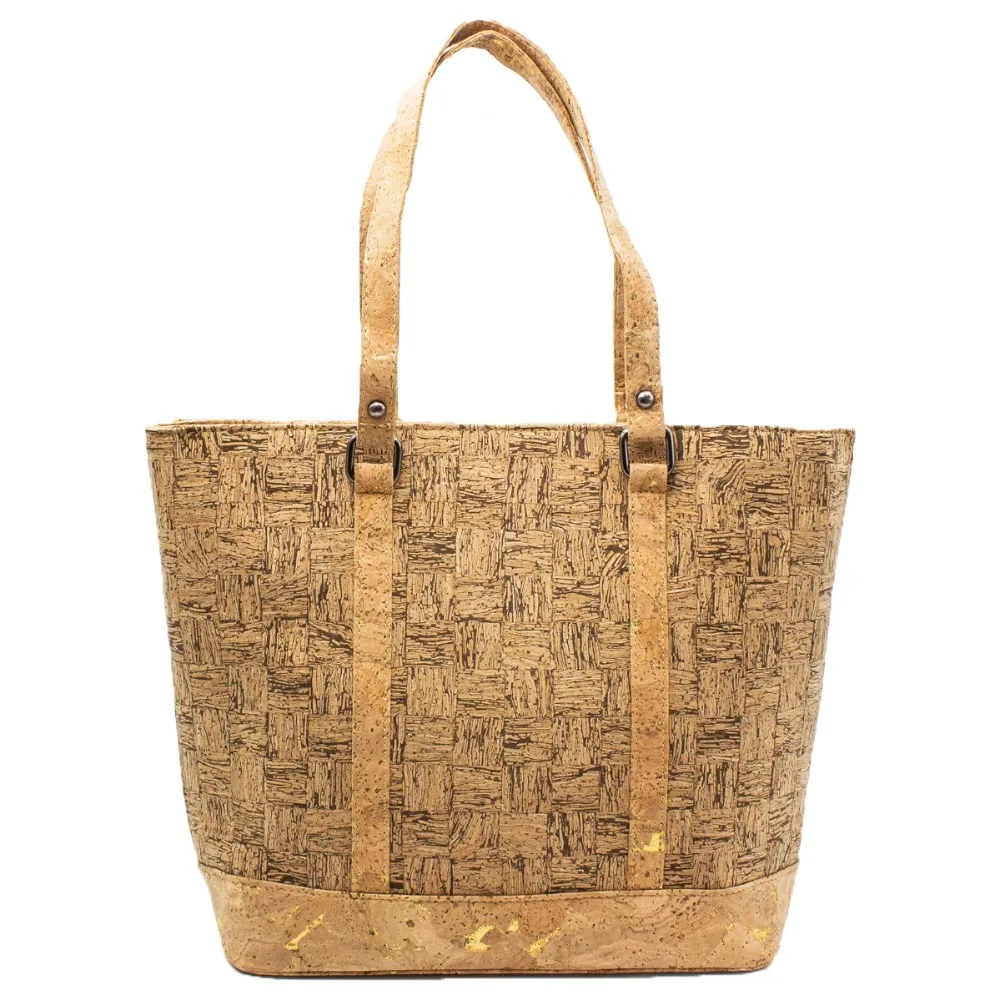 Cork bags cork handbag for women natural cork strip cork vegan handmade Original fashion handbag BAG-318-B